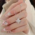 【A&R】S925純銀輕奢星辰大海光芒鎖骨項鍊 附馬卡收納盒 , , large