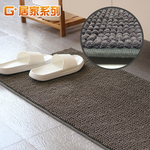 Microfiber short-hair water-absorbing anti-slip floor mat 40x130 cm, , large