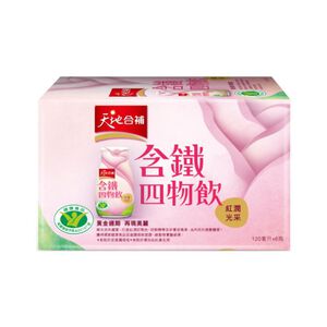 [箱購] 天地合補含鐵玫瑰四物120ml x6 x 6盒/箱