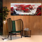 【御畫房】萬山紅遍 國家一級畫師手繪油畫60×120cm(VF-46), , large