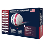 TaylorMade 高爾夫球 Tour Response Stripe USA 12入/盒 三層球, , large