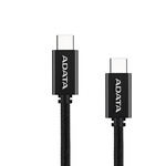 【ADATA 威剛】USB-C to USB-C 黑色 充電傳輸線 編織線 長度 200cm, , large