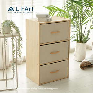 Storage Cabinet with 3 Removable Drawers