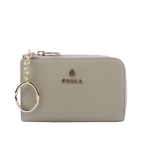 FURLA Camelia L 型拉鍊附鑰匙圈零錢/卡夾包/大理石綠