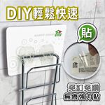 金德恩 GS MALL 台灣製造 壁掛式食用碗收納架 收納架 壁掛式收納 食用碗架 收納架 碗盤收納架 廚房收納 無痕收納架, , large