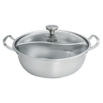 瑪露塔316不鏽鋼鴛鴦火鍋-附鍋蓋-33cm-1組, , large