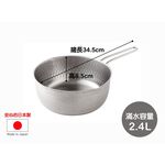 日本Arnest 日本製不銹鋼雙口雪平鍋20cm-超值2入組(2.4 L / 電磁爐可用), , large