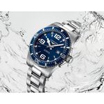 LONGINES浪琴 征服者300米潛水64小時動力儲存機械錶-藍/41mm L37424966, , large