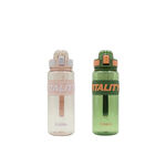 Sports straw water bottle 800ml, , large