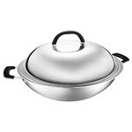 ASD smokeless wok 40cm, , large