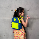SOLIS 調色盤系列 休閒迷你後背包-幼童款-S號-暗藍/亮黃, , large