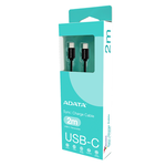 【ADATA 威剛】USB-C to USB-C 黑色 充電傳輸線 編織線 長度 200cm, , large
