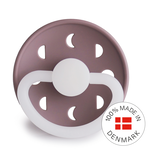 丹麥奶嘴 FRIGG Moon Phase Glow 夜光月亮系列 ｜SilkySoft™醫療級矽膠安撫奶嘴｜尺寸2 - Twilight Mauve Night, , large