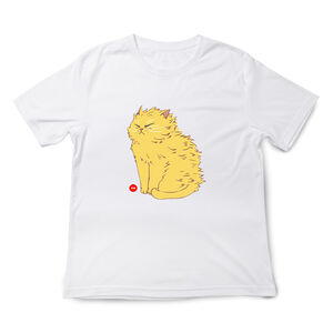 JZ TEE Lightning Orange Cat Graphic Tee
