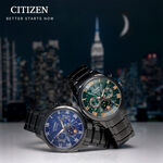 CITIZEN 星辰 亞洲限定 光動能紳男月相手錶 AP1055-87X, , large