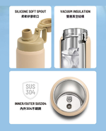 【H&R安室家】TYESO泰碩 提把304不鏽鋼保溫瓶750ml(H74), , large