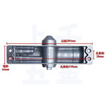 門弓器【RYOBI】自動關門器162 銀色 內擋 門開90度 適用門重30~50KG 垂直式安裝, , large