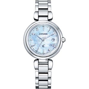 CITIZEN 星辰 XC 限量鈦金屬光動能電波女錶 ES9461-51W 【台灣限量50只】