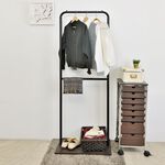【H&R安室家】簡約工業風單桿衣架 LS125, , large
