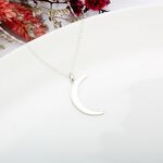 【Angel & Me】月亮 月光 月牙 (大) Moonlight s925 純銀 項鍊 情人節 禮物, , large