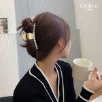 【Gulicc】古莉可 髮夾 氣質單排珍珠大抓夾, , large