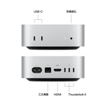 Apple Mac mini M4 10核心 CPU 10核心 GPU 16G/256G SSD / Gigabit 乙太網路 (MU9D3TA/A)_ 台灣公司貨, , large