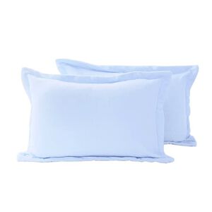 [CINN Official Store] Nano Far‑Infrared Powder Blue Brushed Pillowcases – 2‑Pack