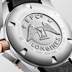 LONGINES 浪琴 深海征服者浪鬼陶瓷潛水機械錶-黑x玫瑰金/41mm L37813589, , large