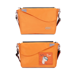 Eco-friendly Crossbody bag & tote bag Two-in-one, Reversible yoyo bag (Tangerine), , large
