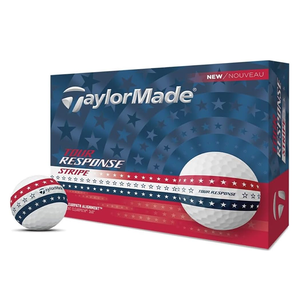 TaylorMade 高爾夫球 Tour Response Stripe USA 2025版 12入/盒 三層球