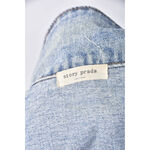 (XL) story prada韓牌丹寧牛仔排扣藍色外套二手衣, , large