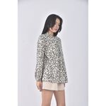 (L) 23区 Vingt trois arrondissements質感花紋白色長袖上衣二手衣, , large