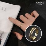 【Gulicc 】古莉可 戒指 韓國微鑲鋯石纏繞開口戒指, , large