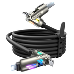 【Lisen】(240W) L110 4-in-1 FAST CHARGING DATA CABLE 100cm(Black), , large