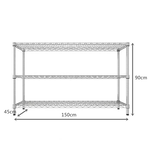 【Y HOUSE】150x45x90公分 荷重型三層鐵架 耐重層架 荷重型鐵力士架, , large