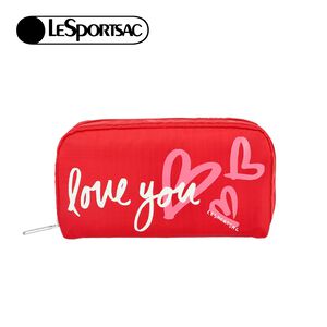 |快速出貨|Lesportsac Rectangular Cosmetic 長形化妝包/ 情書手繪風