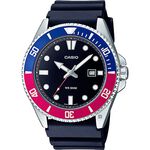 CASIO 卡西歐 新槍魚 200米潛水錶-紅藍水鬼 MDV-107-1A3, , large