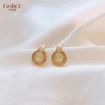 【Gulicc】古莉可 耳環 圓圈極簡耳釘, , large