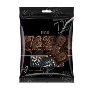 甘百世72％黑巧克力70g