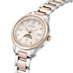 CITIZEN 星辰 XC 鈦 日月顯示光動能電波女錶 EE1005-54W, , large