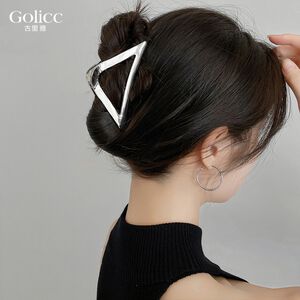 【Gulicc】古莉可 銀色三角髮夾