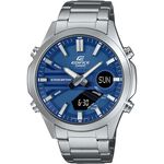 CASIO 卡西歐 EDIFICE 10年電力簡約計時手錶-藍 EFV-C120D-2A, , large