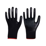 Work gloves, black/double, , large