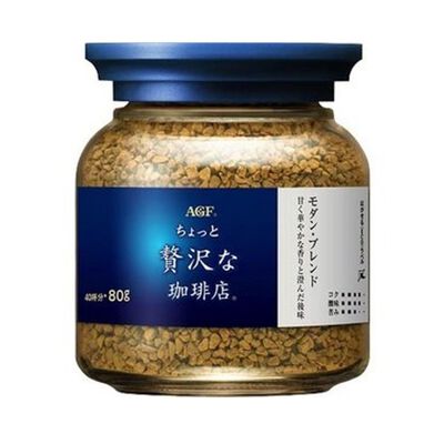 AGF Maxim華麗柔順即溶咖啡-藍罐白標 80g