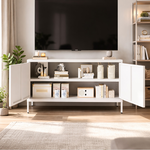 【AOTTO】現代簡約風高腳雙開門電視櫃(TA-7001W), , large