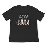 JZ TEE 貓咪-ABBEY ROAD 印花短袖T恤, , large