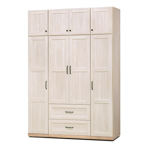 【唯熙傢俱】查理白橡木5.2x7尺衣櫃