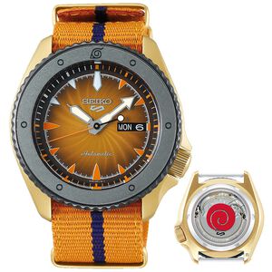SEIKO 精工 5 Sports x 火影忍者 鳴人 聯名限量機械錶SRPF70K1/4R36-10B0O