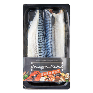 冷藏挪威薄鹽鯖魚片(每盒約300g/2片)貼體包裝