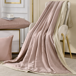 【Betrise】Caramel Coffee/Rice | C Energy Series 60-count 100% Pure Tencel Light-Quenched Graphene Quilt/Four Seasons Quilt 5X6.5 feet per set (with 2 free pillowcases of the same style), , large